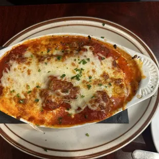 Meat Lasagna was delicious!! Good portion size and well made!
