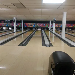 Bowling with the hubby.