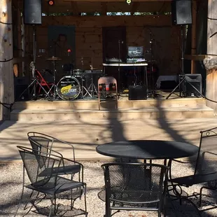 the stage