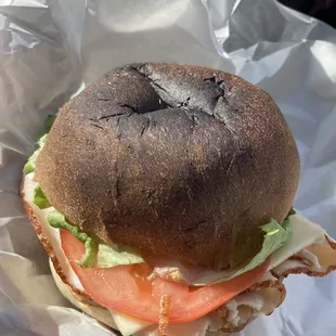 Burnt AF turkey sandwich