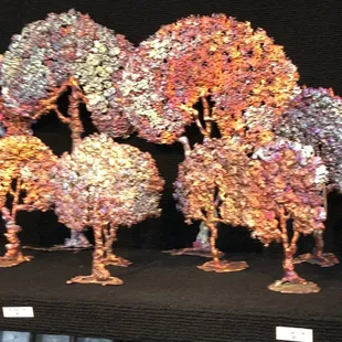 Copper trees. They had lots of other beautiful copper decorations.