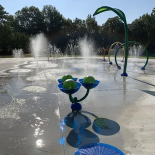 Splash pad area.