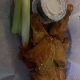Hot Buffalo wings