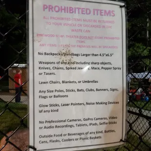 Wish I knew the rules earlier. Security made me feel like a felon for trying to bring my purse in.