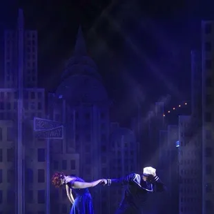 Liza Piccoli as Peggy Sawyer and Alec Talbot as Billy in 42ND STREET 2015