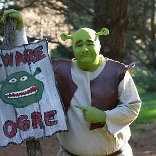 Shawn Carlson as Shrek in SHREK:THE MUSICAL 2014