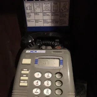 Hmm. Saw this in the lobby. Interesting looking phone.