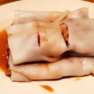 BBQ Pork Rice Paper Rolls