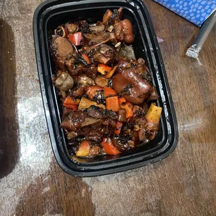 a meal in a plastic container