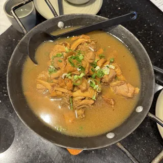 Braised Wild Chanterelle with Cage Free Chicken