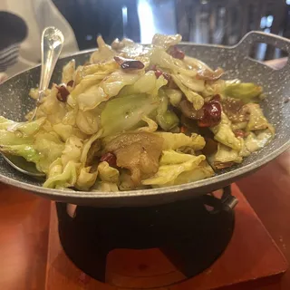 Stir-Fried Chinese Flowering CabbageChoi Sum