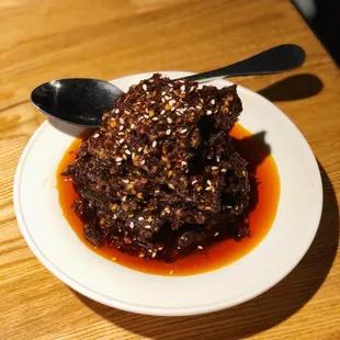 Homemade spicy beef jerky