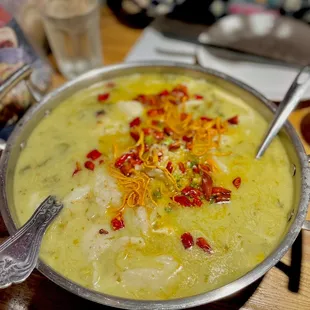 Spicy boiled fish with pickled cabbage