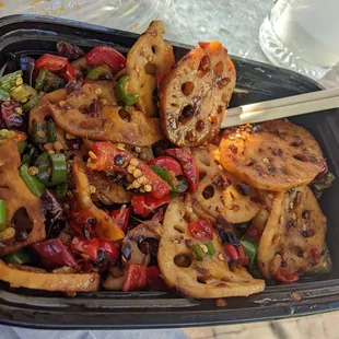 Spicy Fried Lotus Root