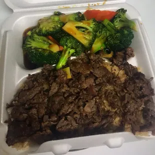 Beef and Broccoli combo