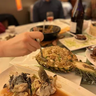 Pineapple seafood fried rice