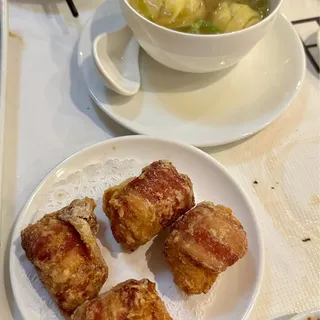 Crispy Shrimp Wrapped with Bacon 4pcs.