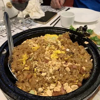 Stir-Fried Sticky Rice with Diced Asian Sausage