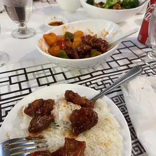 Scallop with Black Bean Sauce and Broccoli (lunch)