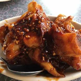 Szechuan dumplings...pretty good.