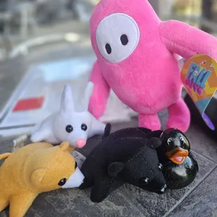 Prizes from claw machines