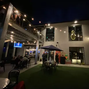 outside
