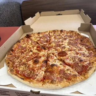 a pizza in a box