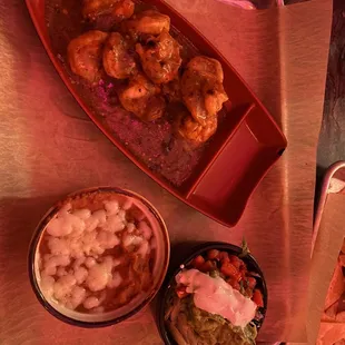 Chili Verde shrimp