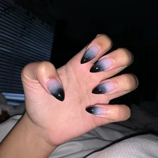 Pink & White Nails
