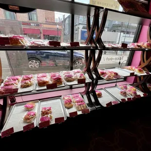 a display of pastries