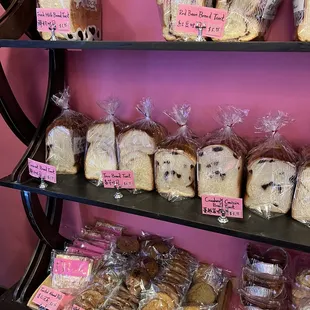 a variety of baked goods