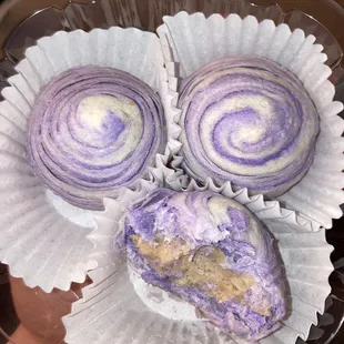 Taro Mooncakes ($3/piece, $9/box)