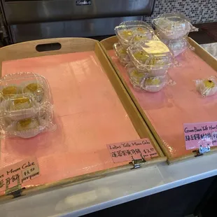 These boxed cakes are $3 each cake. One box is $9, no discount.