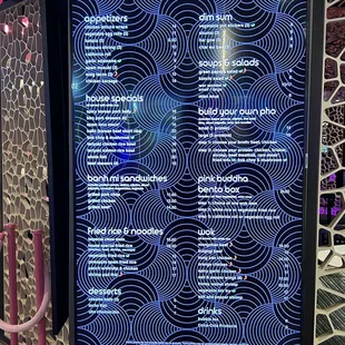 Menu as of 11/28/22. Prices went up.