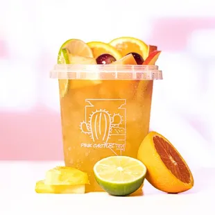 Fruit bucket green tea