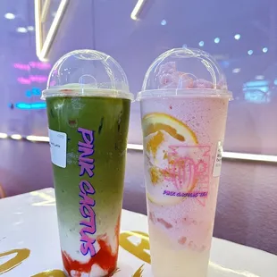 Strawberry Matcha Latte