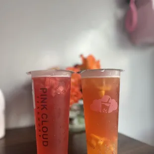 Watermelon green tea &amp; Sunset lover