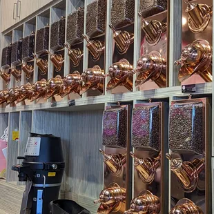 Rose Gold coffee dispensers