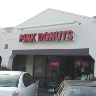 Pink Donuts in Santee next to Starbucks/Del Taco etc.