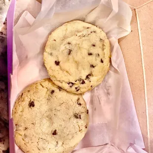 Chocolate chip and chocolate toffee chip