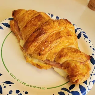 A delicious Ham &amp; Cheese Croissant