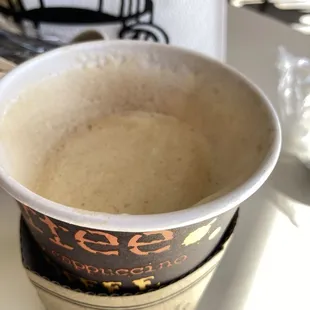 latte. ... he had an America