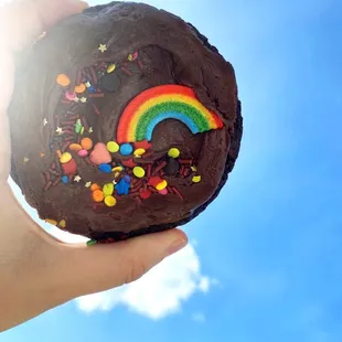 Rainbow Brownie Cookie