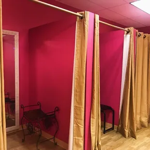 Nice dressing rooms