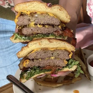 Pink Duck Kitchen Burger