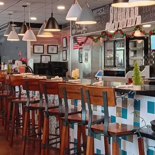 The counter service...there are roomy booths too!