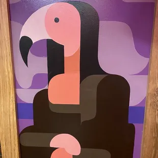 Flamingo-Lisa.  Fun art