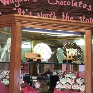 Candy and curios. Wagner's chocolates was their original name.