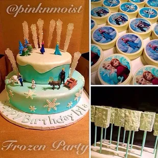 Frozen themed cake and goodies!
