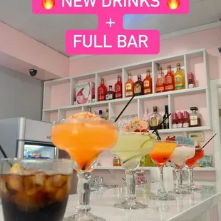Full bar 
Free with service